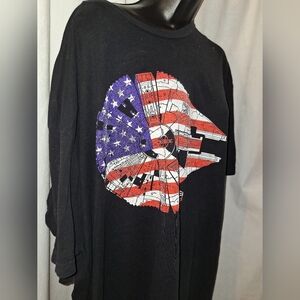 Next Level Apparel Black Short Sleeve Tee with Patriotic Design